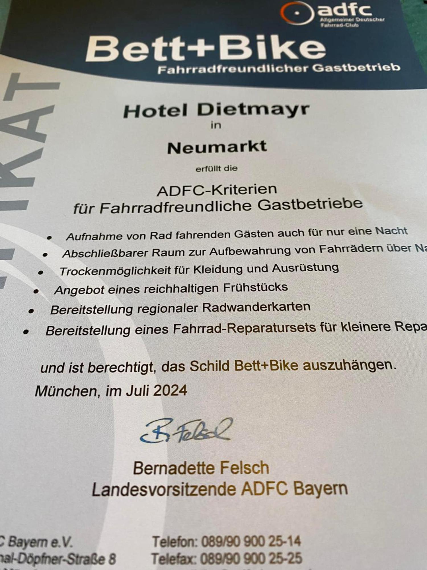 Hotel Dietmayr Neumarkt in der Oberpfalz Extérieur photo
